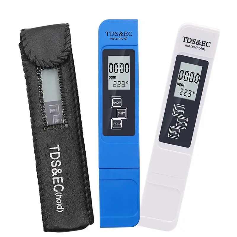 Digital lcd tds ec medidor caneta testador de qualidade da água para aquário piscina calibração automática teste de pureza da água medidor de temperatura