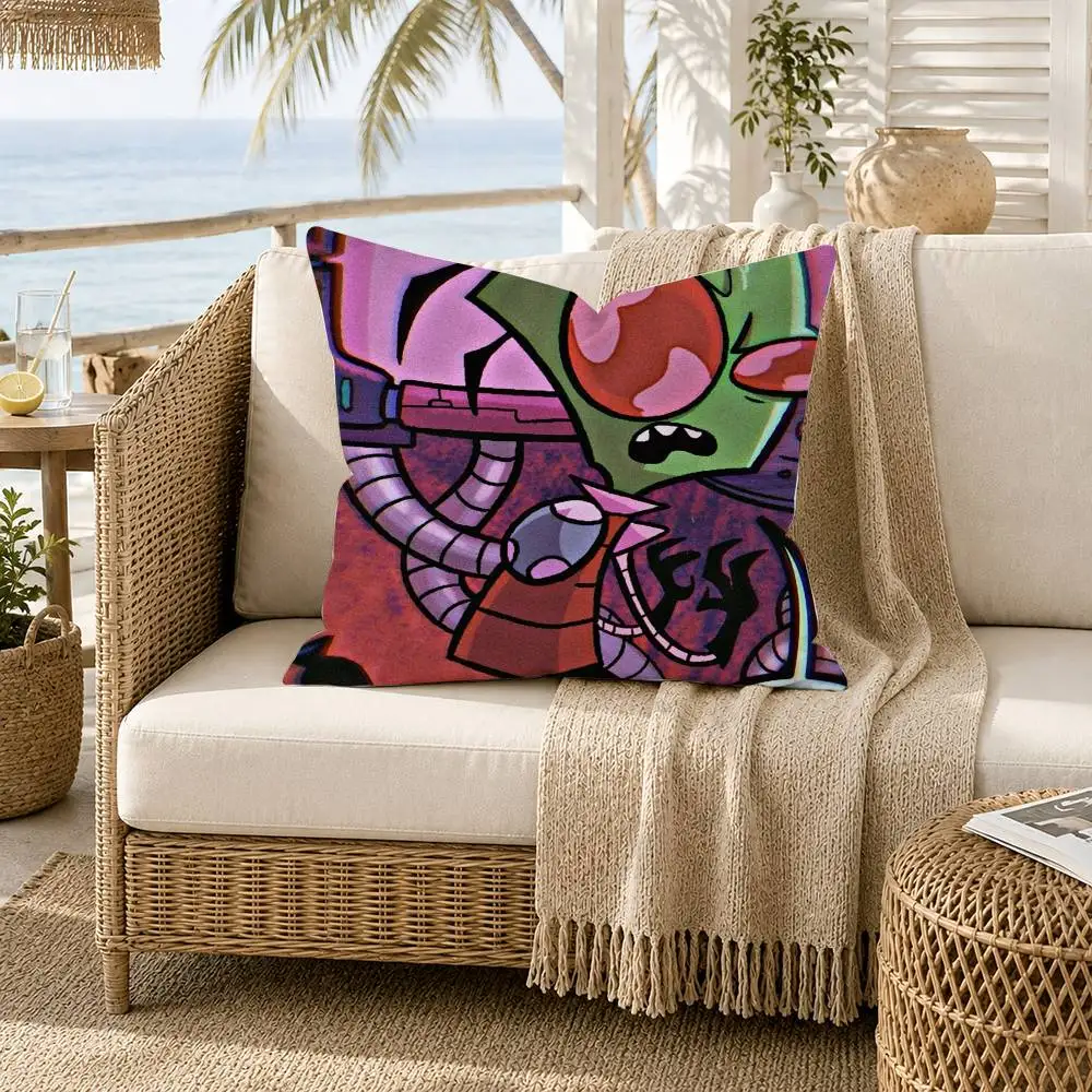 Madness I-Invader Zim Gir-ES Pillow Case for Sofa Living Room Home office Decor Protective Cover