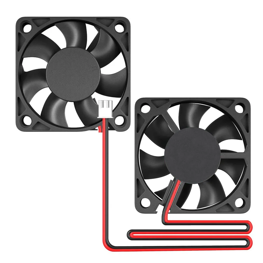 Ventilador DC 50mm 5V 12V 24V 2PIN 5010 Sem Escovas, Turbina de Resfriamento Turbo 50mmx10mm, Cooler para Gabinete de Computador USB