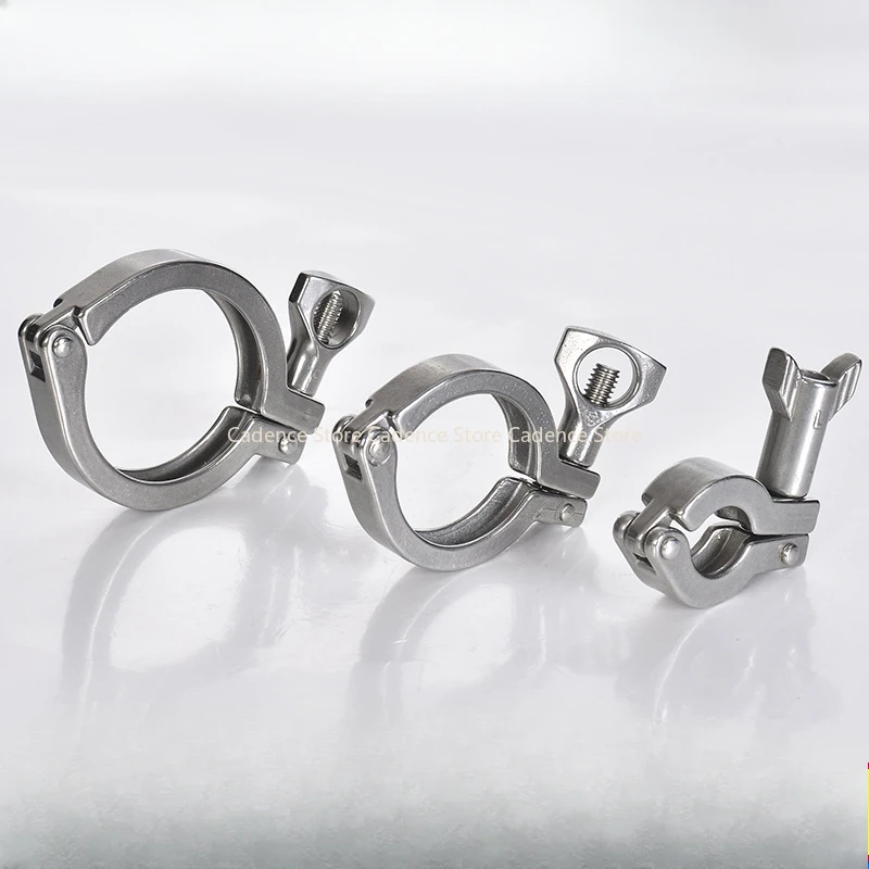 

Тройной зажим из нержавеющей стали 304, 1,5 дюйма, 2 дюйма (50,5, 64 77,5, 119 мм), фитинги с наконечником клевера, быстросъемные металлические ниппельные зажимы для водопроводной трубы