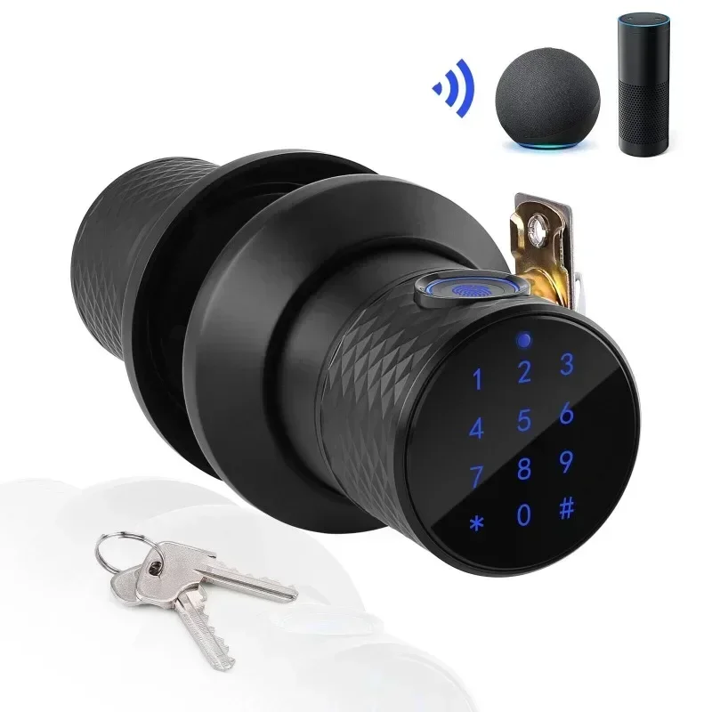 Keyless Smart Door Lock Biometric Touch Keypad Electronic Entry Knob Deadbolt