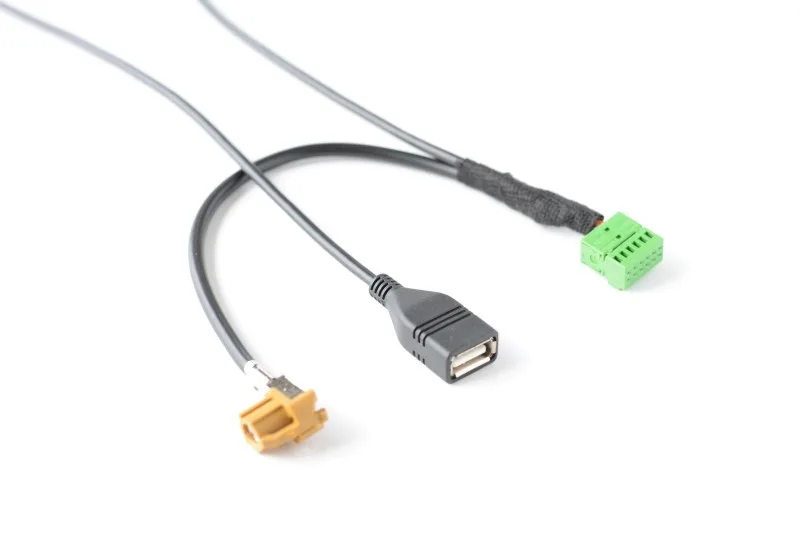1pcs for Audi Q5 A6L A4L Q7 A5 S5 Install Additionally MMI 3G AMI Wiring Harness Multimedia USB Music Car Accessories 2