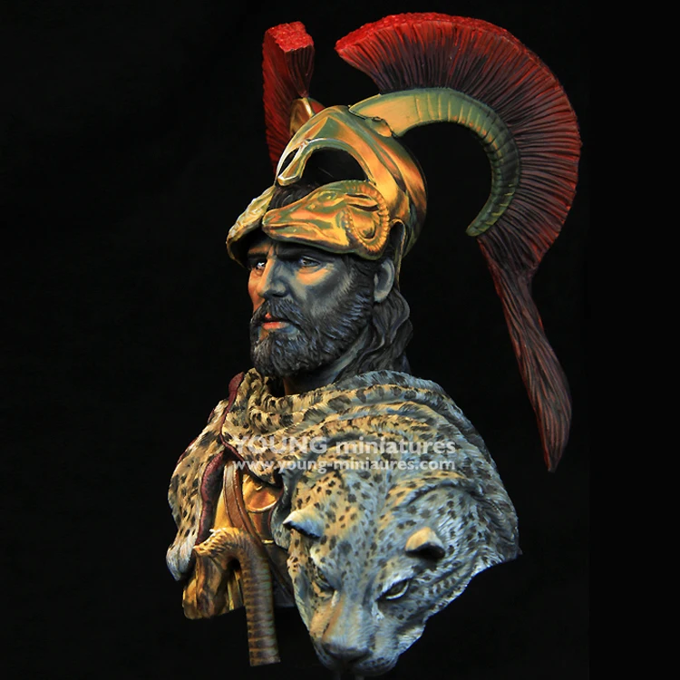 1/10 Ancient Greek Warlord, Resin Model Bust GK, Historical theme, Unassembled and unpainted kit