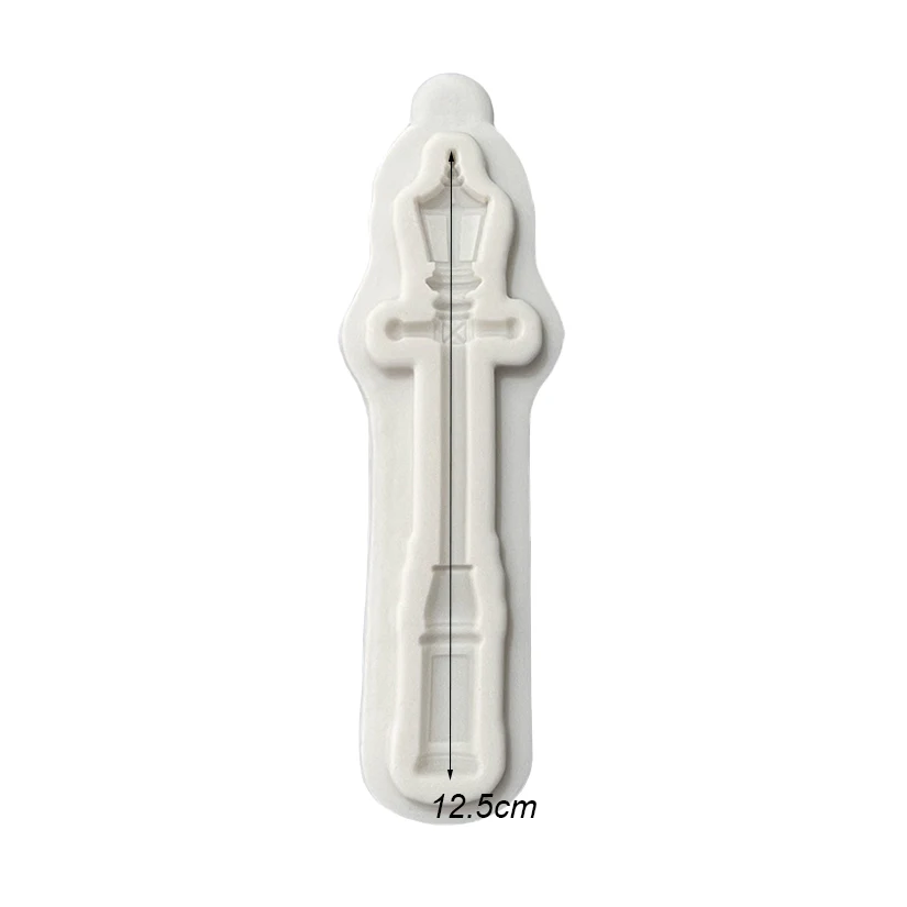 Lamppost Streetlight Christmas Silicone Sugarcraft Mold Cookie Cupcake Chocolate Baking Mold Fondant Cake Decorating Tools