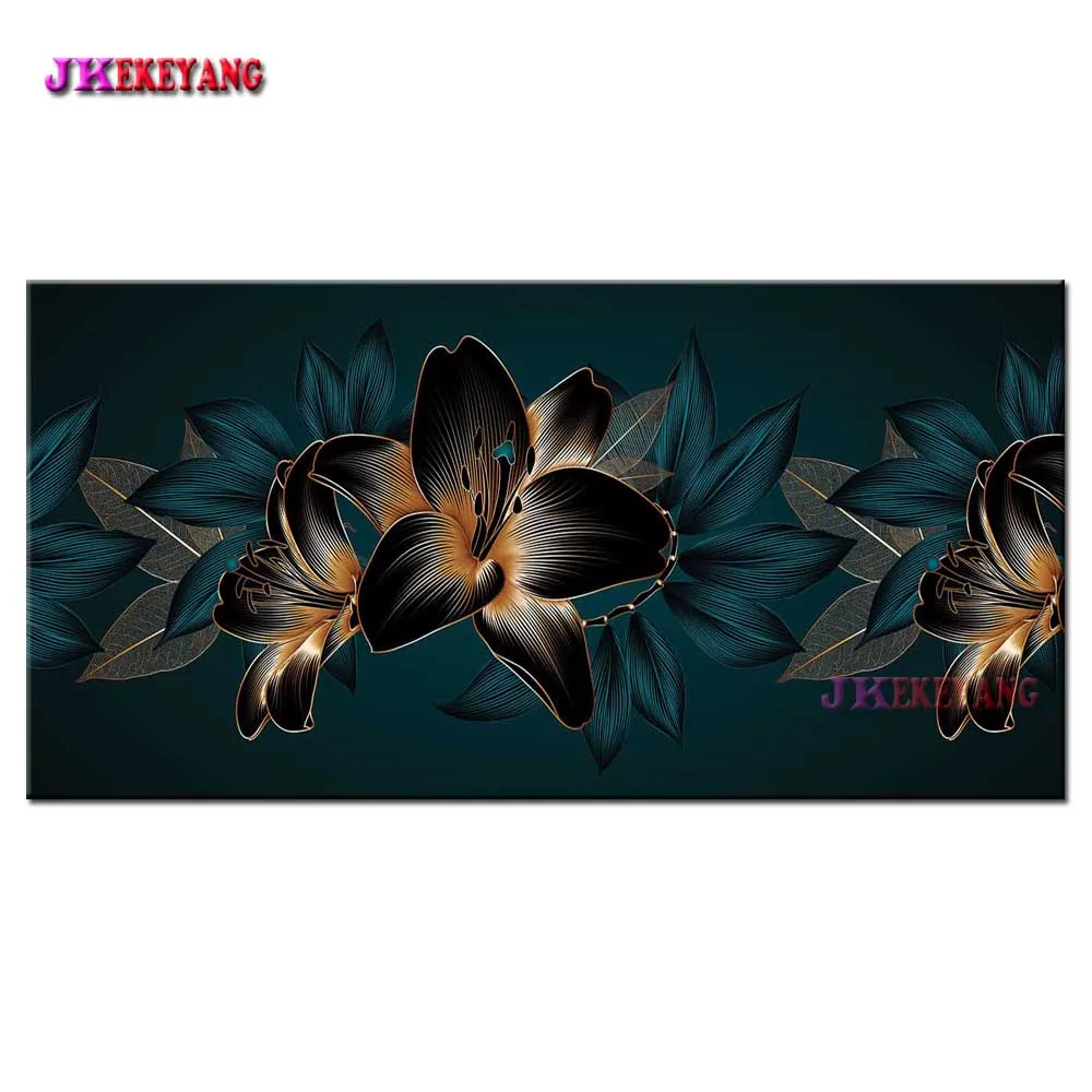 Full Drill 5D DIY Diamond Painting Lily Flower Diamond Embroidery Cross Stitch Needleworks Home Decor Y5177