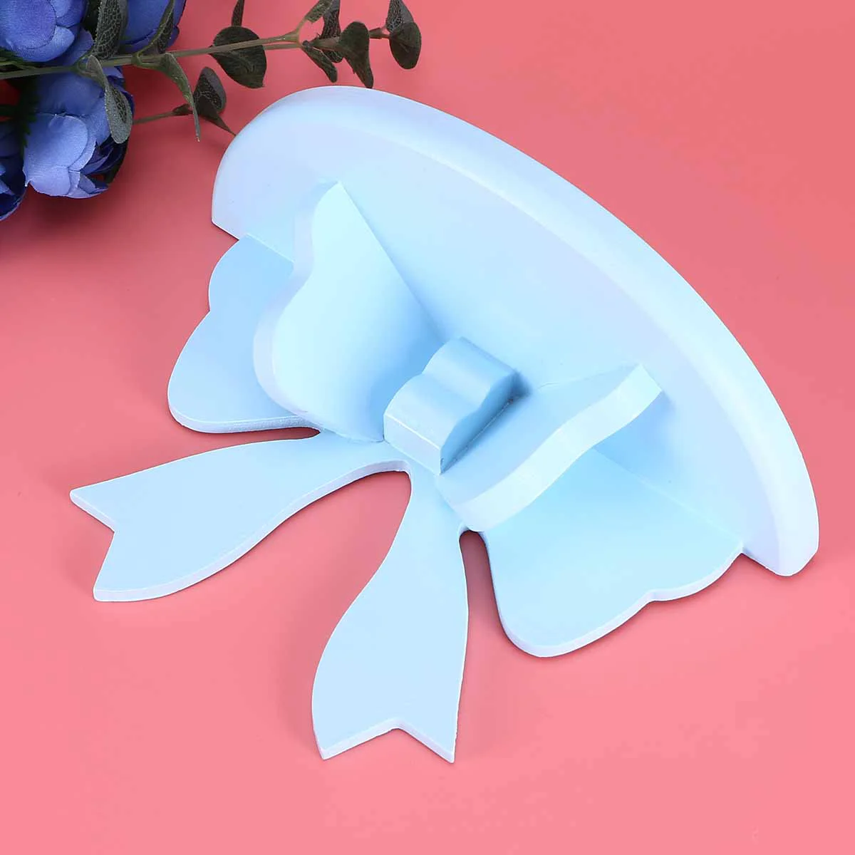 Estantes flotantes para guardería, estante de almacenamiento de mariposas, montaje en pared, soporte semicircular blanco, estantería giratoria