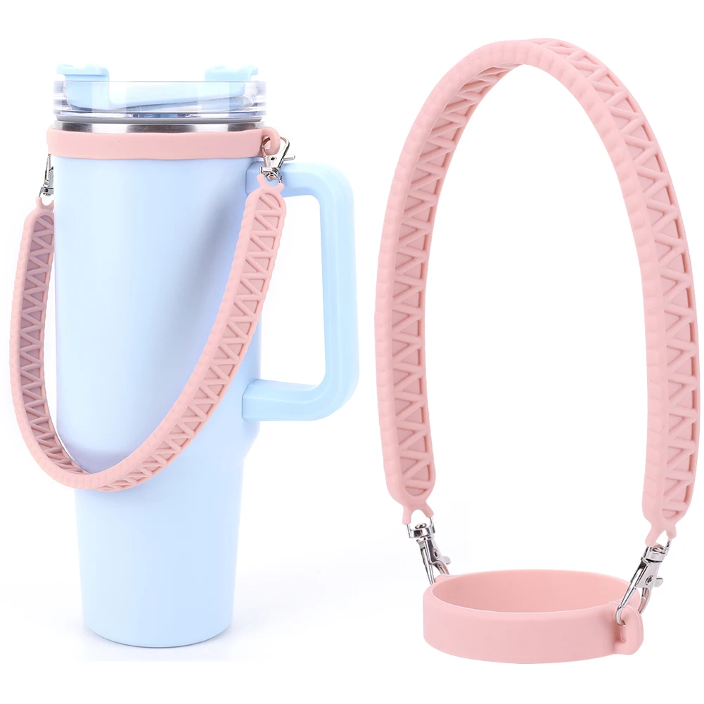 Silicone Water Bottle Strap Fit 8-40oz Bottles Water Bottle Sling Water Bottle Carrier for Cup Accessories