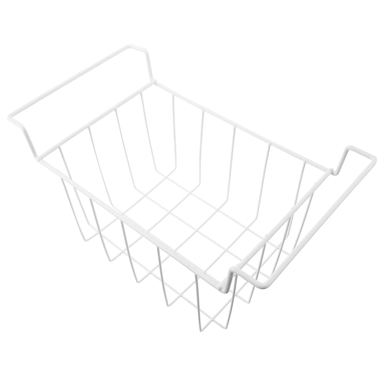 Chest Freezer Organizing Wire Basket Deep Storage Basket Metal Wire Rack Hanging Handles Space Efficient for Food Snacks Kitchen