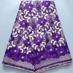 French Tulle Mesh Lace Beads Fabric Nigerian Lace Embroidery Fabric Stones Luxury For Party Dresses Clearance Sale,2.5yards 1143