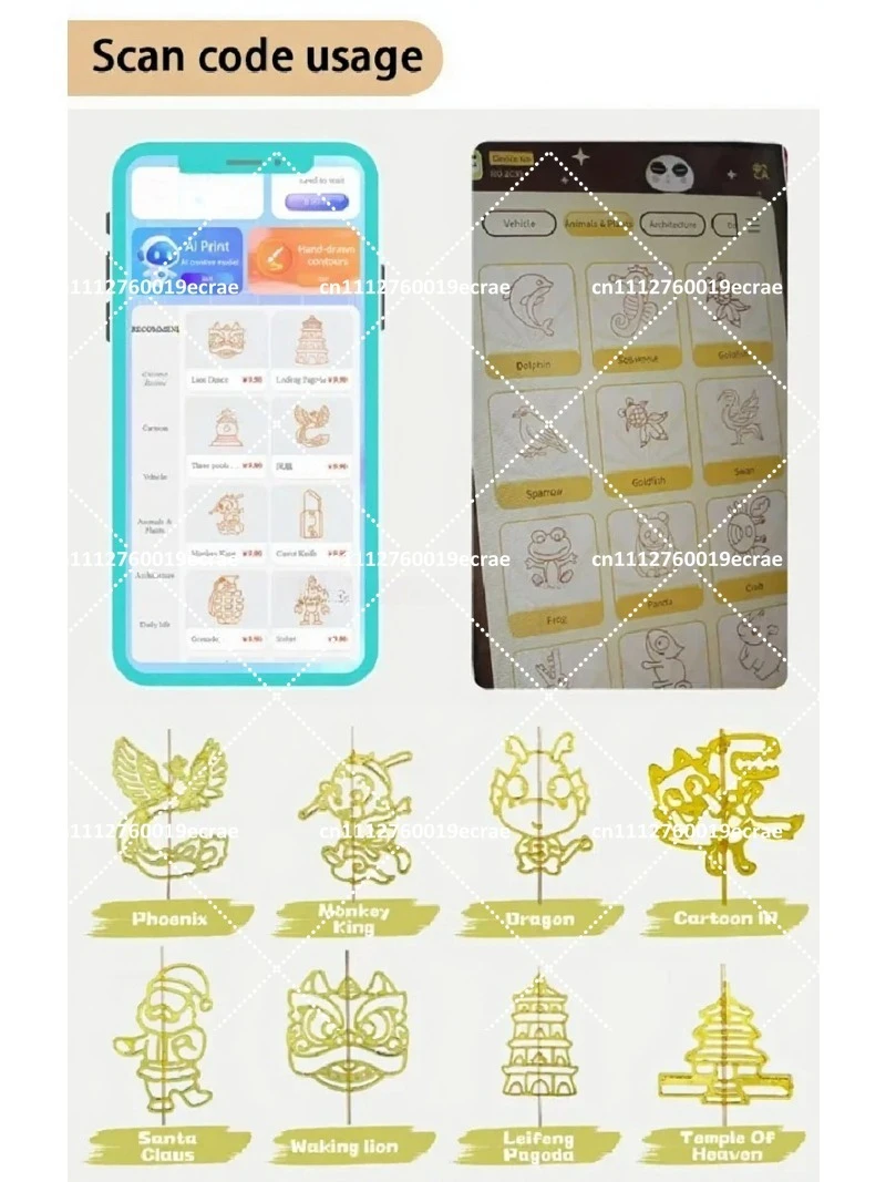 Digital Automatic Art Creative Snack Vending Machine for Sugar Painting