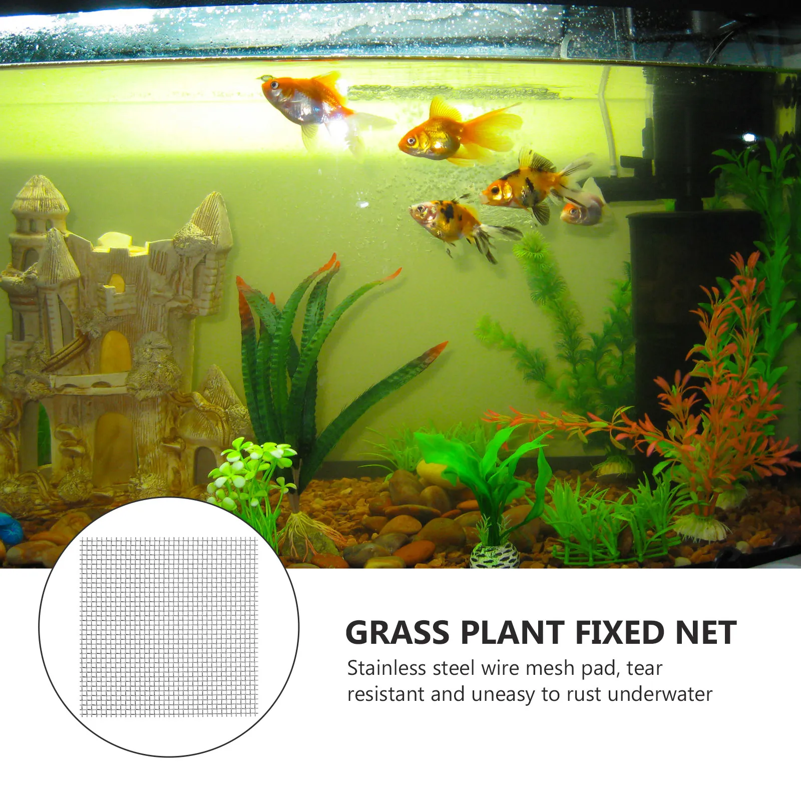 

8 шт. сеток из нержавеющей стали для фиксации растений и мха в аквариуме, для самостоятельной установки, аквариумные принадлежности, сетка для мха