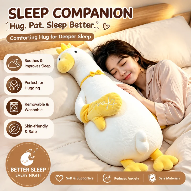 cuscino-riscaldante-lungo-in-peluche-cuscino-per-l'igiene-del-sonno-con-oca-unicorno-dinosauro-cuscino-per-il-supporto-delle-gambe-regalo-per-adulti