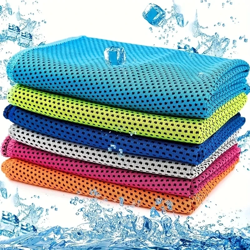 1Pcs Quick Drying Sports Towel with Storage Box Cooling Ice Blanket for Outdoor Fitness Camping Swimming Towels