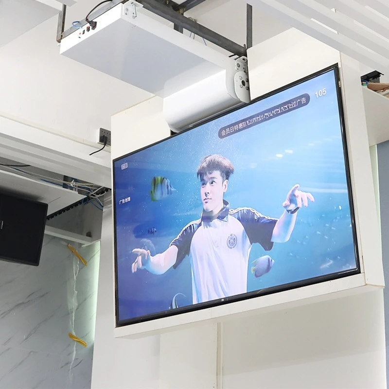 

TV Ultra-thin Ceiling Electric Flip Device TV Folding Lift Flip Hanger