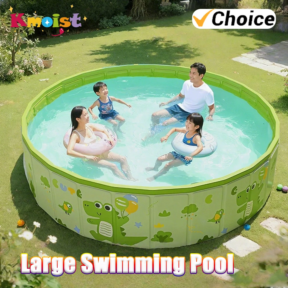 

1.2/1.6/1.8/2 Meters Pools Swimming Outdoor No-Inflatable Folding Round Swimming Pool No Installation Kids Indoor Pools