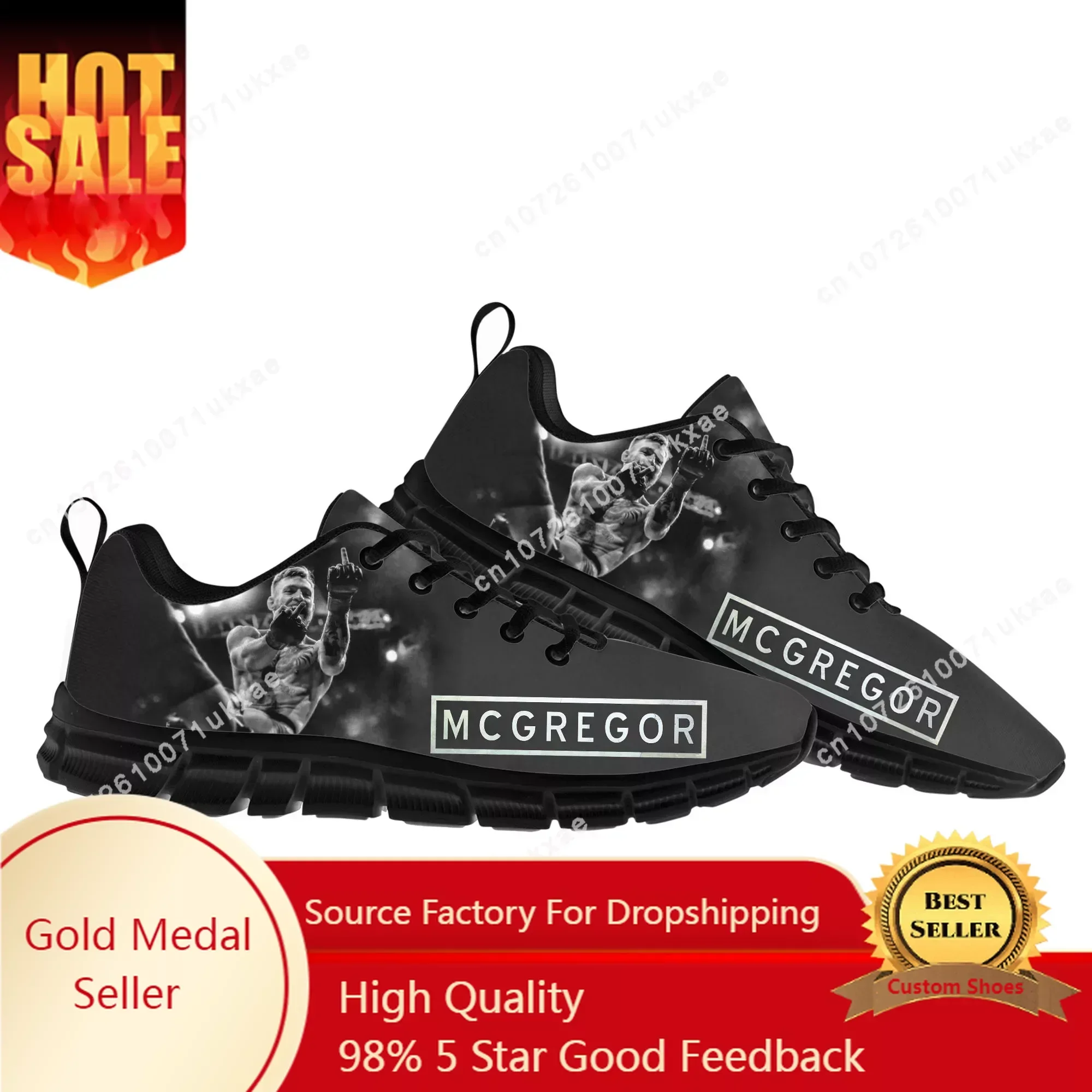 

Conor McGregor Notorious Men Fans Sports Shoes Mens Womens Teenager Kids Children Sneakers Parent Child Sneaker Customize Shoe