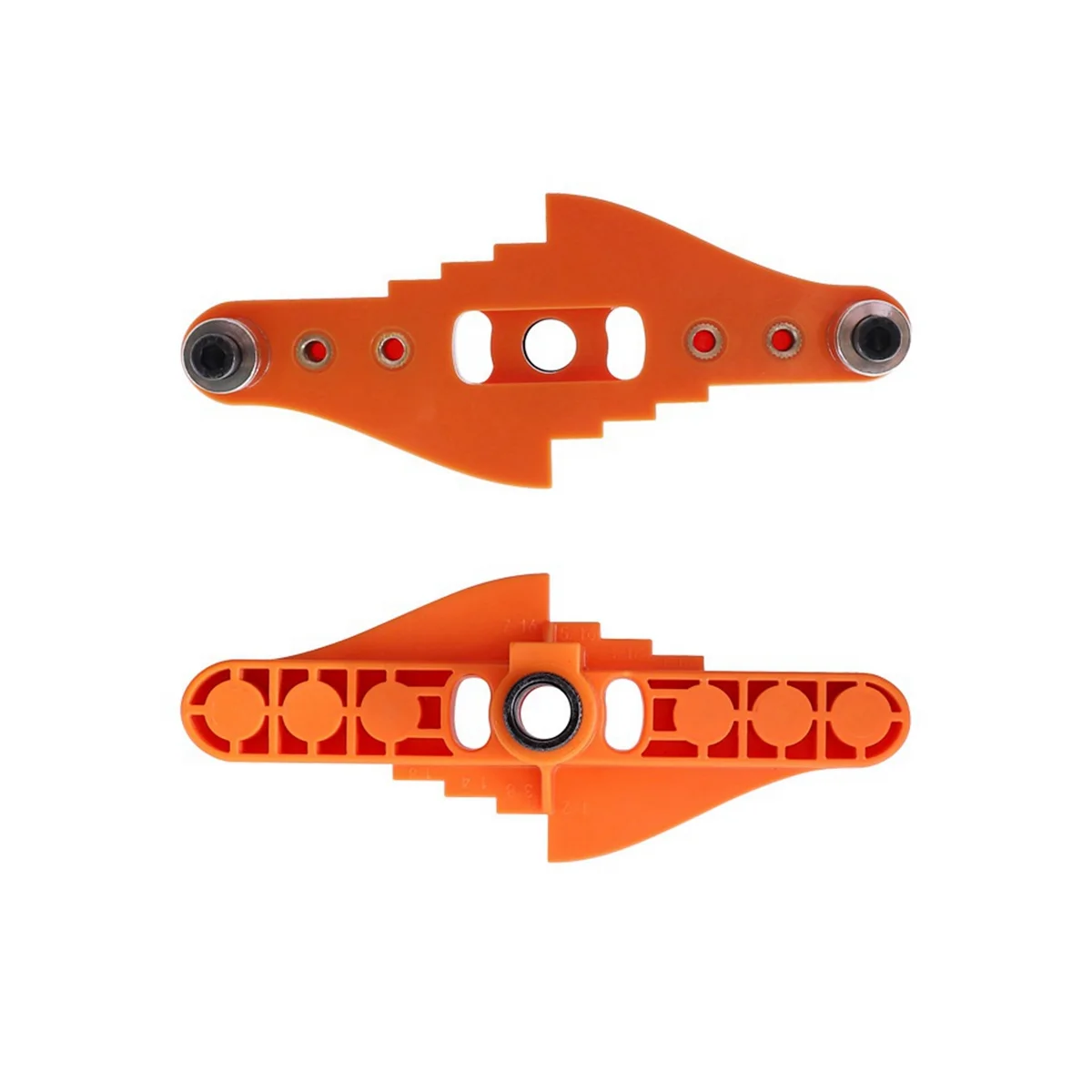 Two-In-One Straight Hole Punch Locator Set Self-Centering Scriber Round Tenon Punch DIY Woodworking Tools Orange image 5