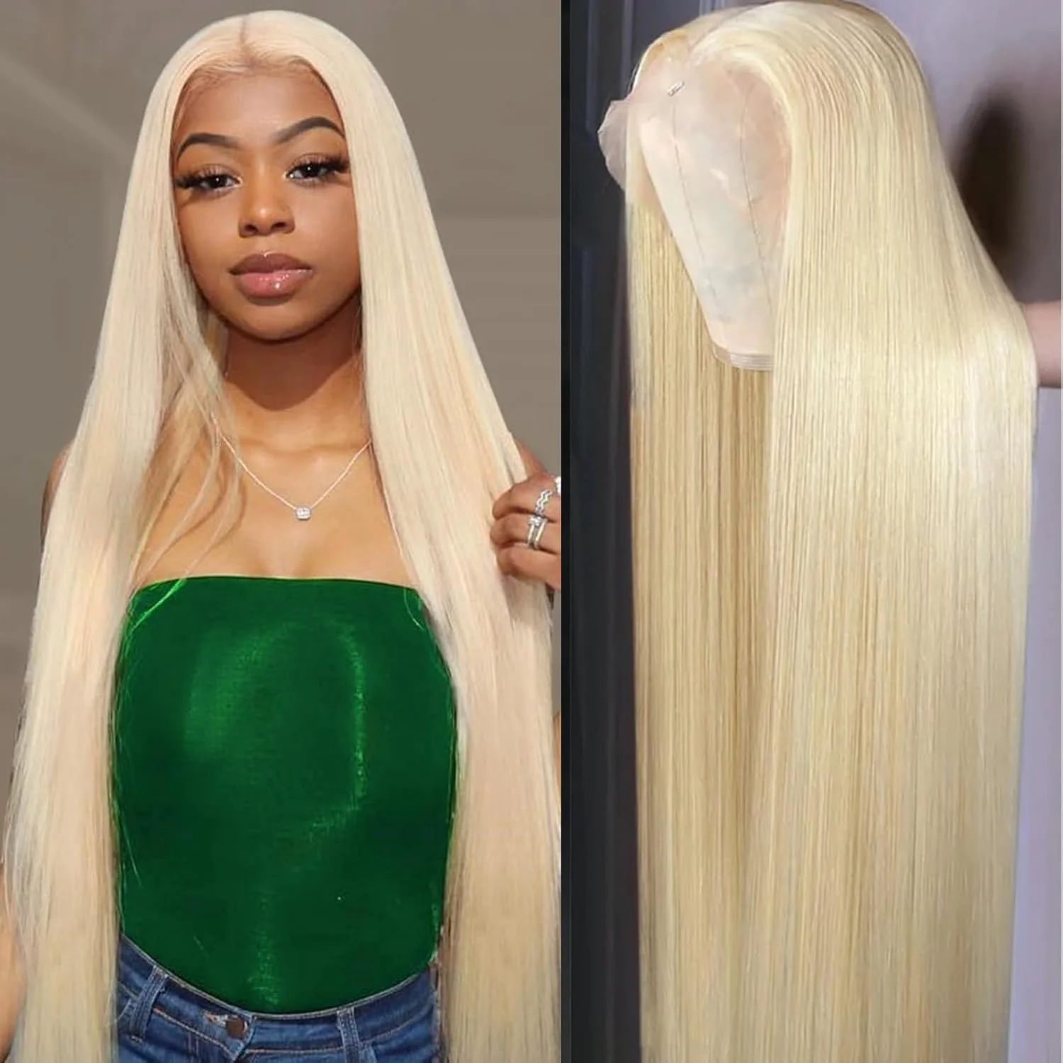 

13x4 13x6 HD Transparent Lace Front Human Hair Wigs for Women Raw Brazilian 613 Honey Blonde Color Straight Lace Frontal Wig