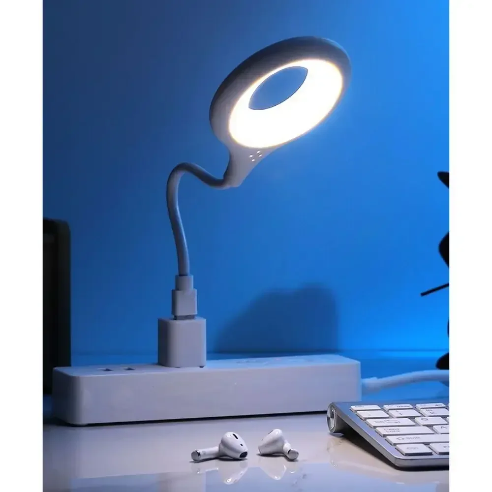 LED English Voice Controlled Night Light Usb Plug Atmosphere Lamp Portable Energy-Saving Desk Light Body Sound Sensor Table Lamp