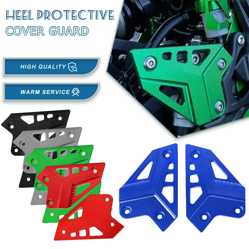 

Motorcycle Accessories For Kawasaki Z900 Z 900 2017-2019 2020 2021 2022 2023 FootPeg Footrest Rear Heel Plates Guard Protector