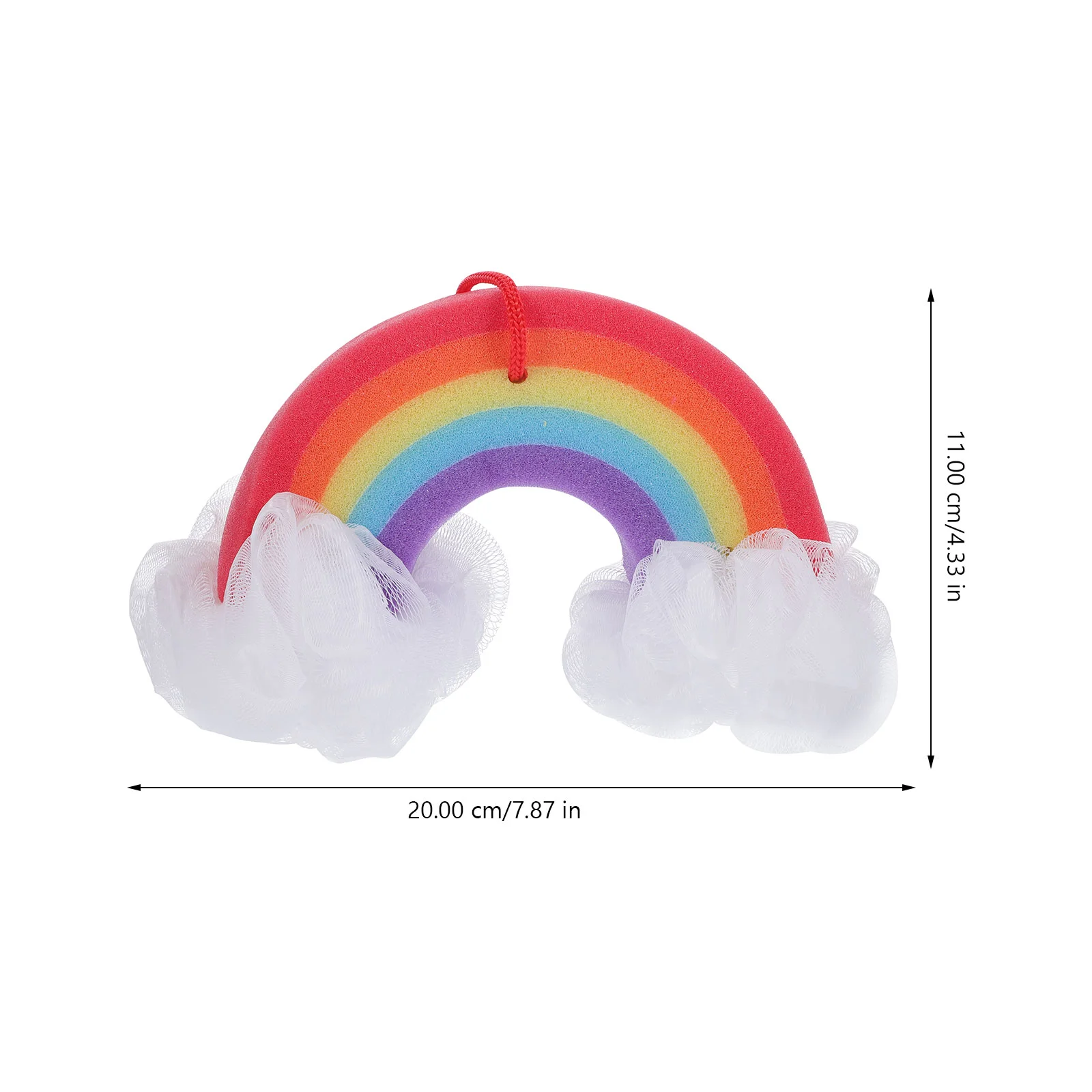 2 個レインボーバスフラワースポンジシャワージェルボディヘチマ女性のためのソフト厚い再利用可能な角質除去バックスクラバーディープクリーンスキン