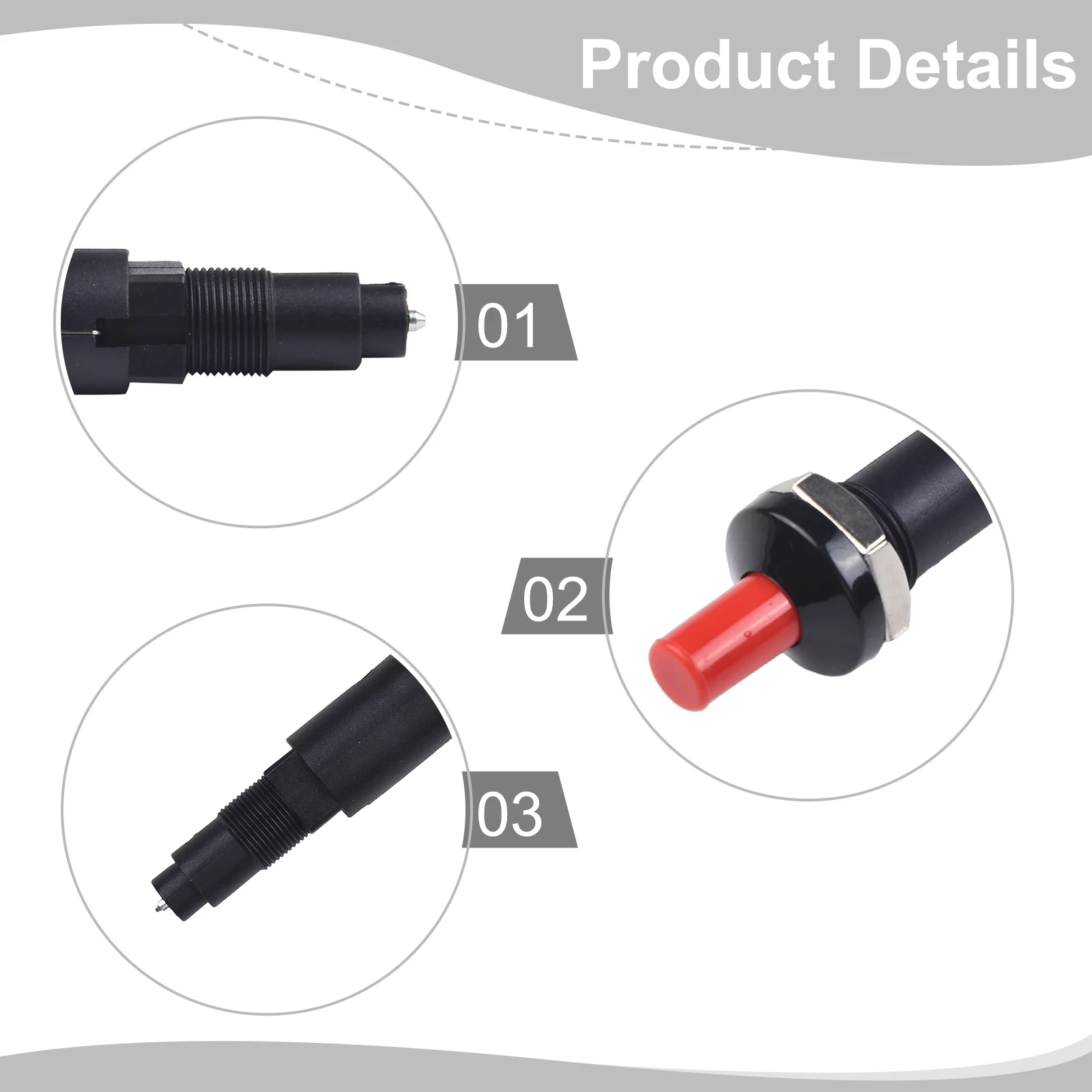 Piezo Ignitor Kit for Propane Gas Radiator and BBQ Grill Gas Stoves with 30000 Discharges and 16kV Voltage for Reliable Ignition