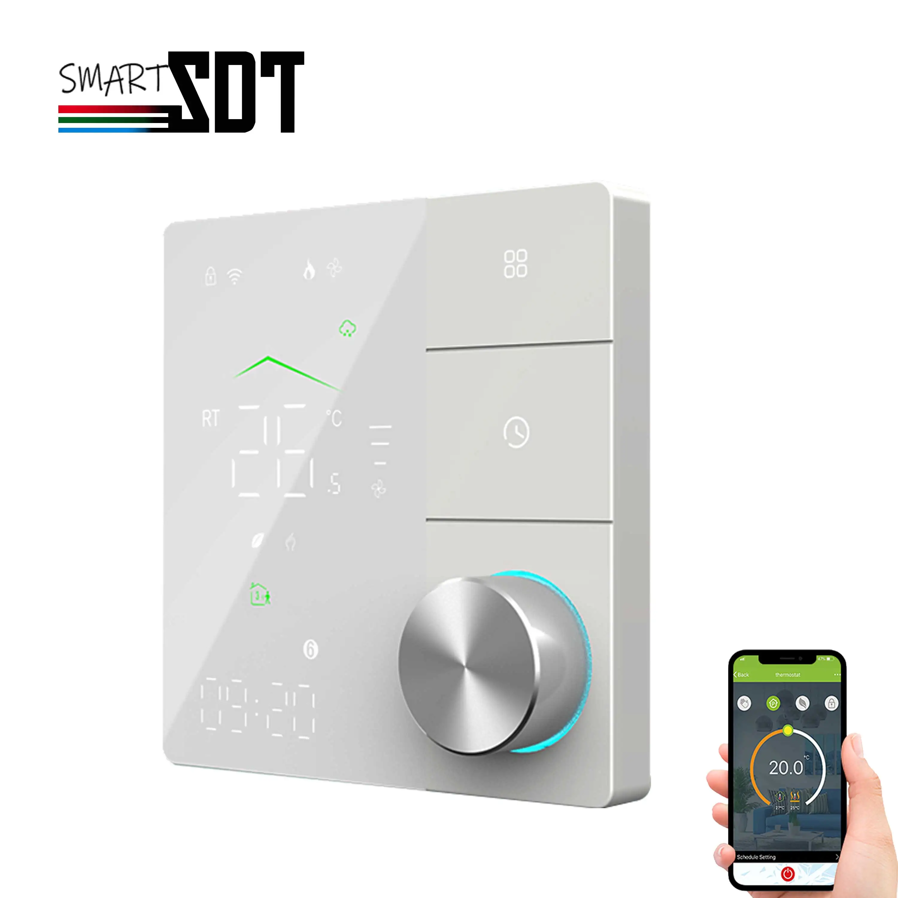Imagem -04 - Regulação da Temperatura Ambiente Termostato Wifi e Rs485 Manifold do Aquecimento do Assoalho Calefator do Baseboard 100 Interruptor Contato Seco Opcional