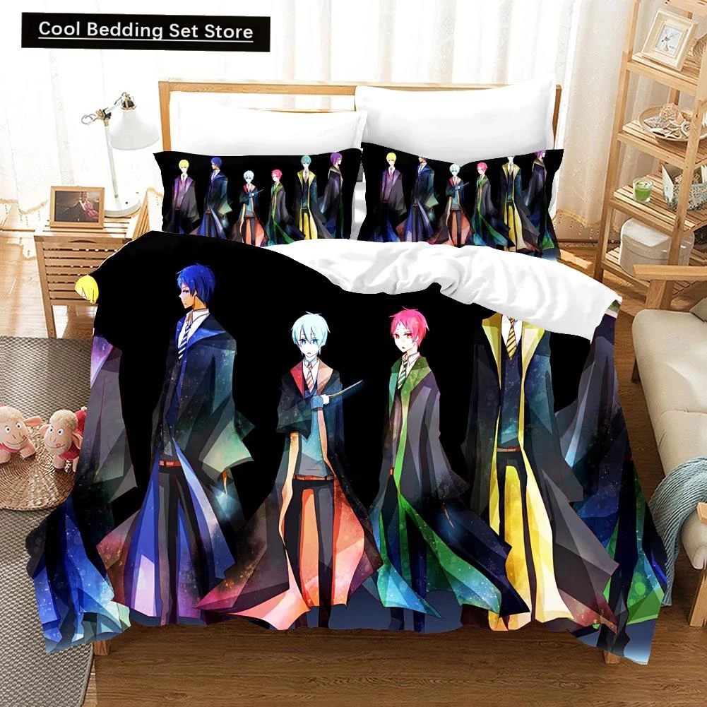 Anime Kurokos Basketball Bedding Set Comforter 3D Print Luxury Duvet Cover Set Home Textile Queen King Single Size Cartoon Kids