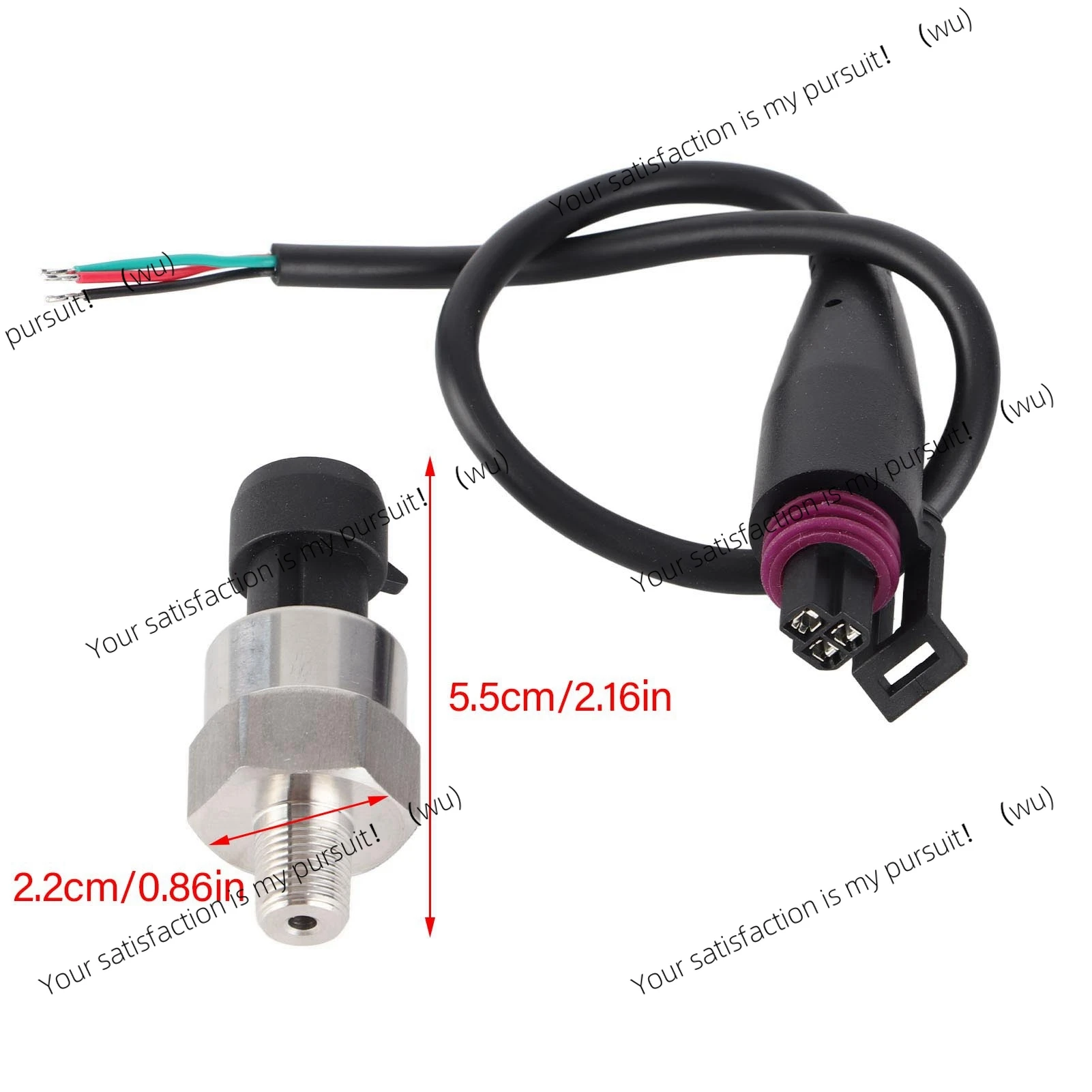 1/8NPT threaded stainless steel pressure sending sensor for oil, fuel, air, water
