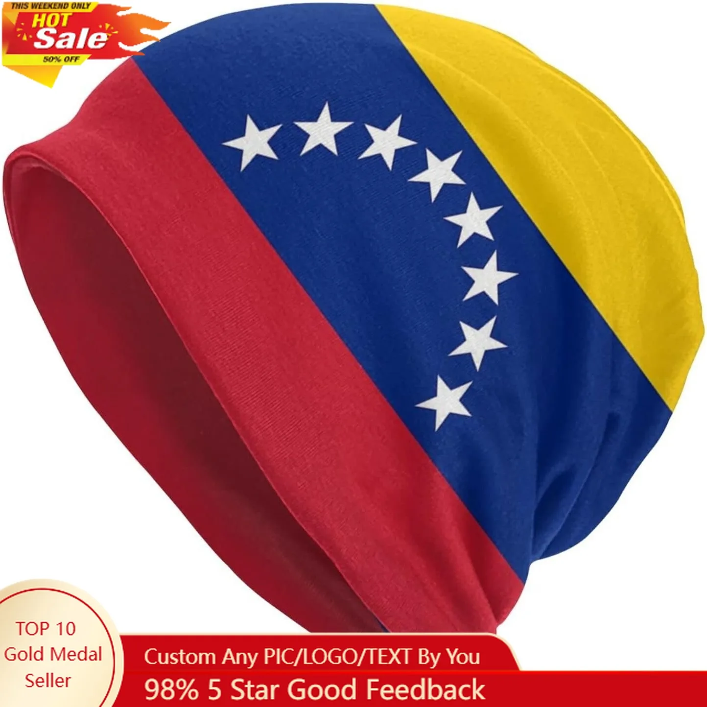 

Venezuela Flag Beanie Hats Skull Cap Adult Knit Hat Soft Balaclava Baggy Hat Outdoor for Mens Womens