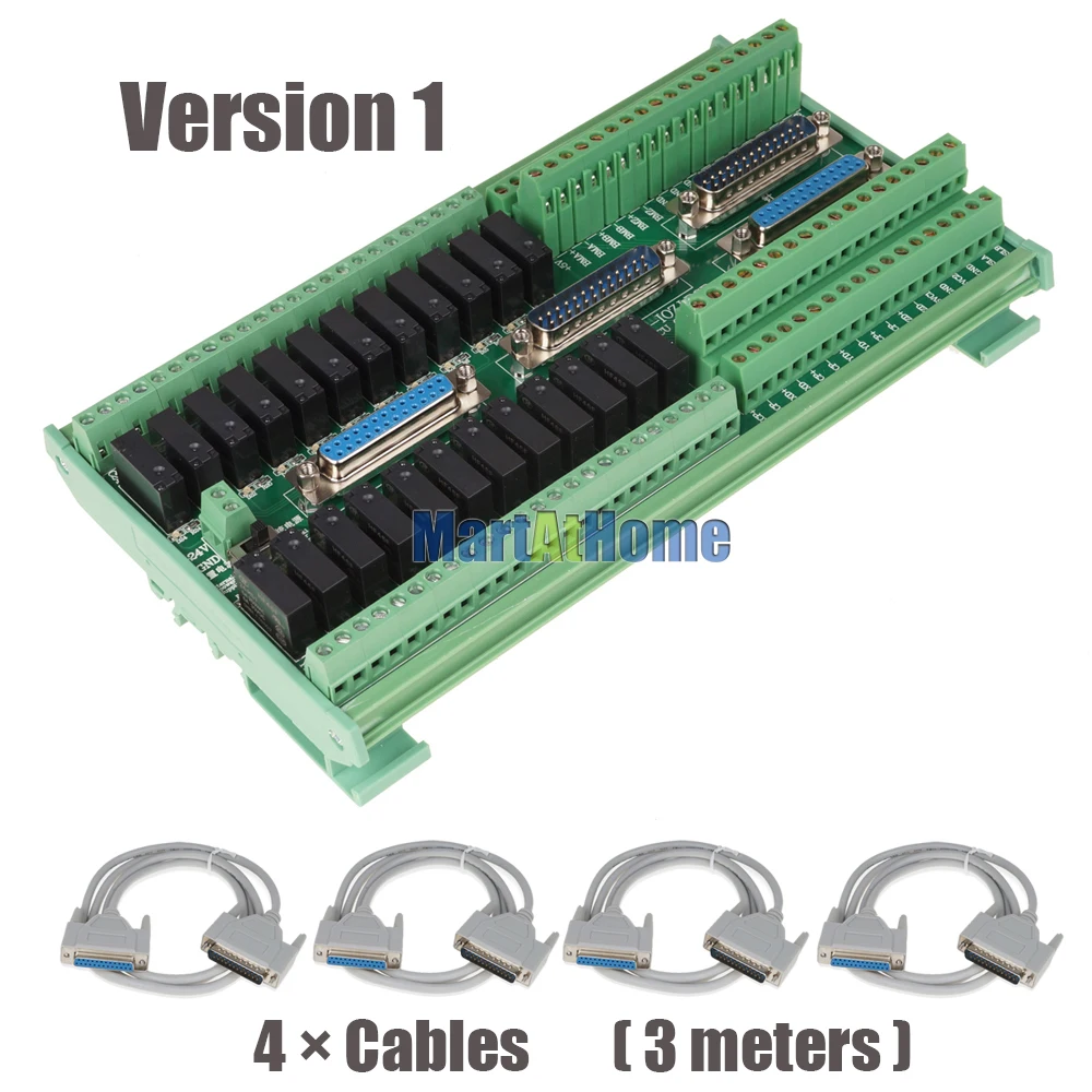 Integrated Adapter Board IO Board with 4PCS DB25 Parallel Port Cable for XC609M XC709M XC809M XC609D XC709D XC809D XC609T XC809T