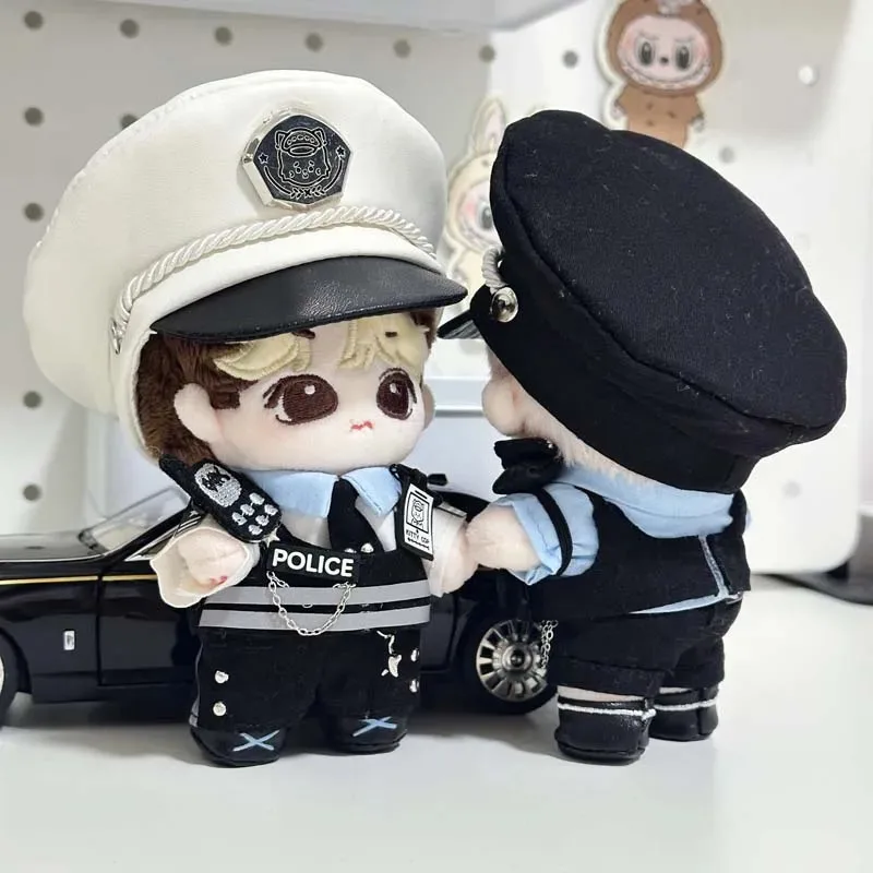 10 cm Plüschtier Kleidung Katze Polizist Uniform 10 cm Hund Coole hübsche Jungen und Mädchen Geburtstagsgeschenke