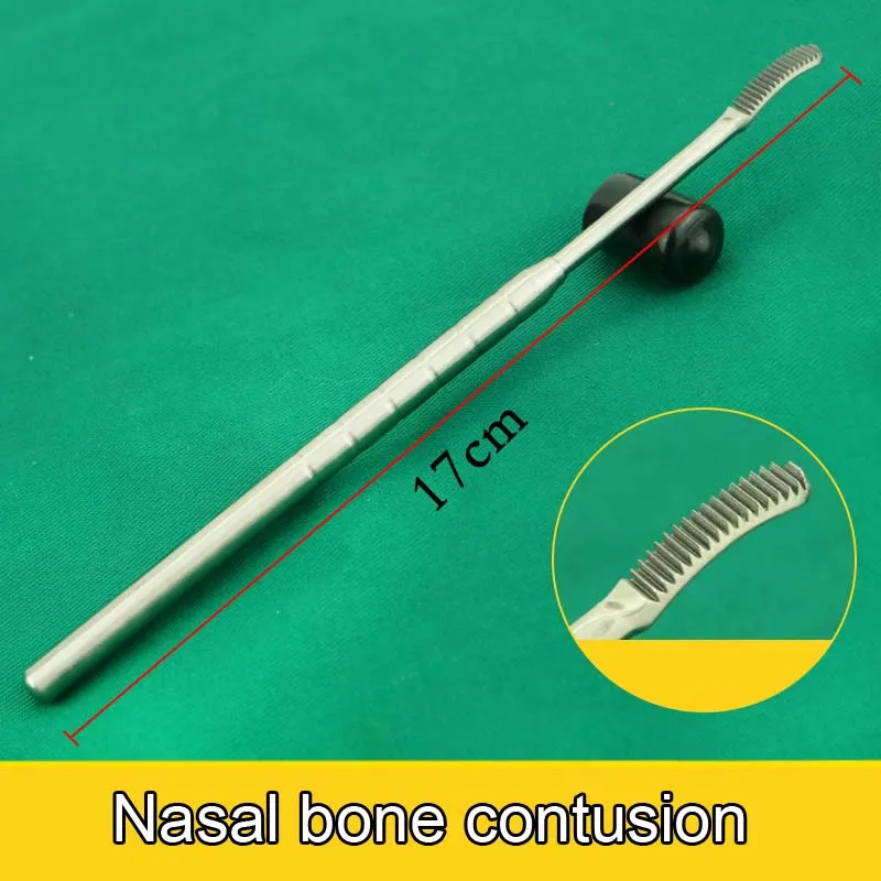 Rvs Tweekoppige Neusbeen Kneuzing Bone Wrijven Dunne Neus Plastic Chirurgie Instrumenten Peeling