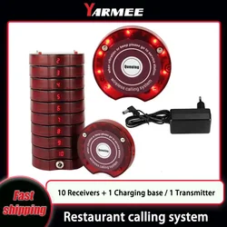 YARMEE-buscapersonas inalámbrico para restaurante, sistema de llamada de alarma, accesorios para clientes, colas para comida