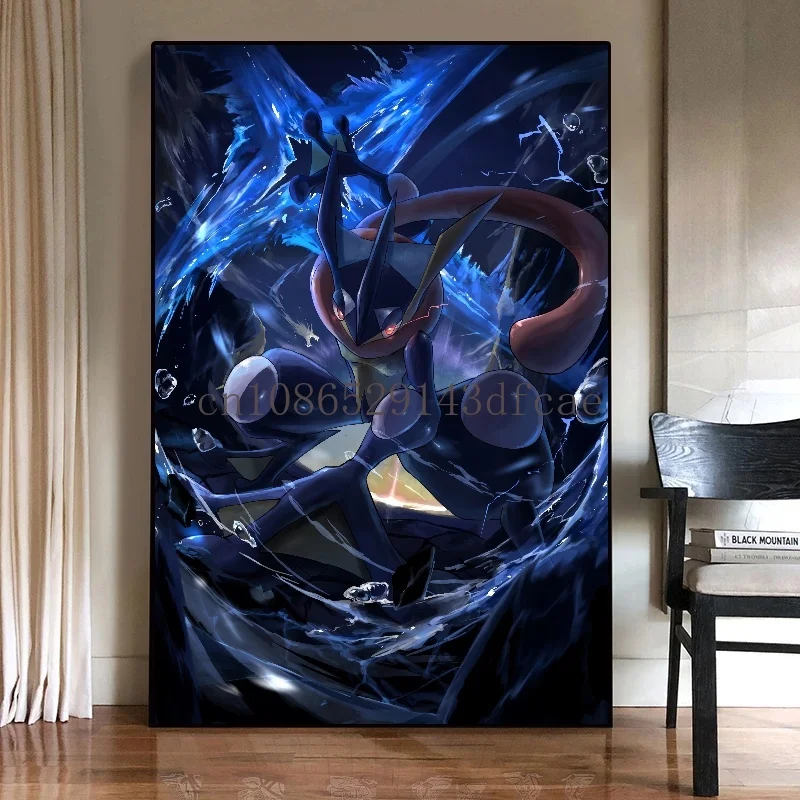 Pokemon Cartoon Anime Canvas Painting Charizard Lucario Poster Print Mural Picture Wall Art Children Room Decor Gifts Cuadros