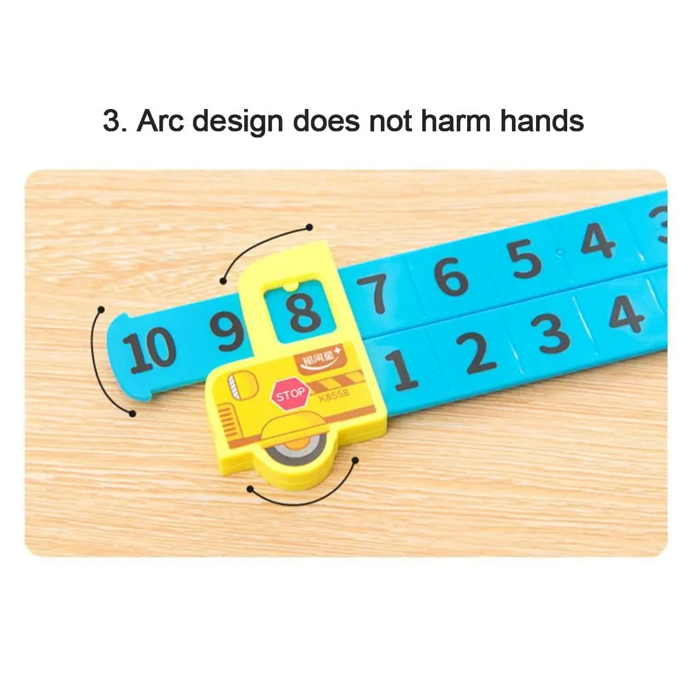 Régua De Decomposição De Matemática Plástica, Subtração, Ensino, Demonstração, Portátil, Régua De Adição, Cor Aleatória, Dentro De 20