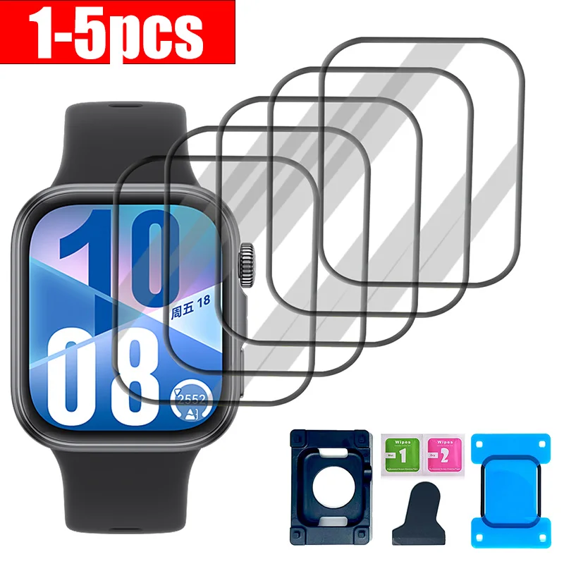 1-5PCS Gebogener Displayschutz für Huawei Watch Fit 4/Fit 4 Pro Weiche gehärtete Glasfolie für Huawei Watch Fit 3 Zubehör