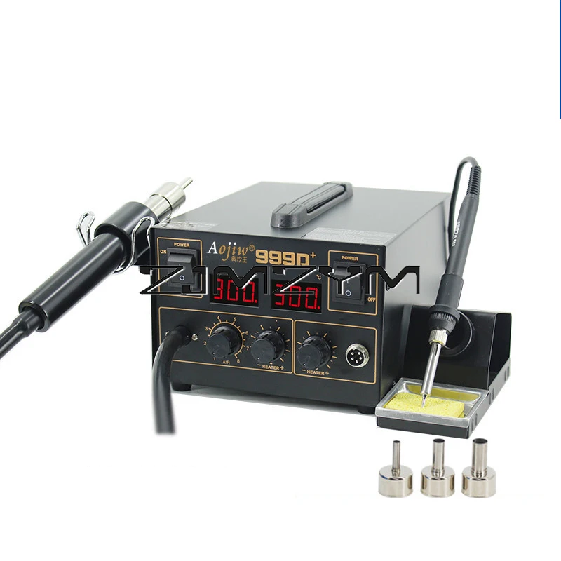 Station de soudage à air chaud avec température constante, odorà air chaud, outil de soudage SMD, table de soudage, 2 en 1, 999D