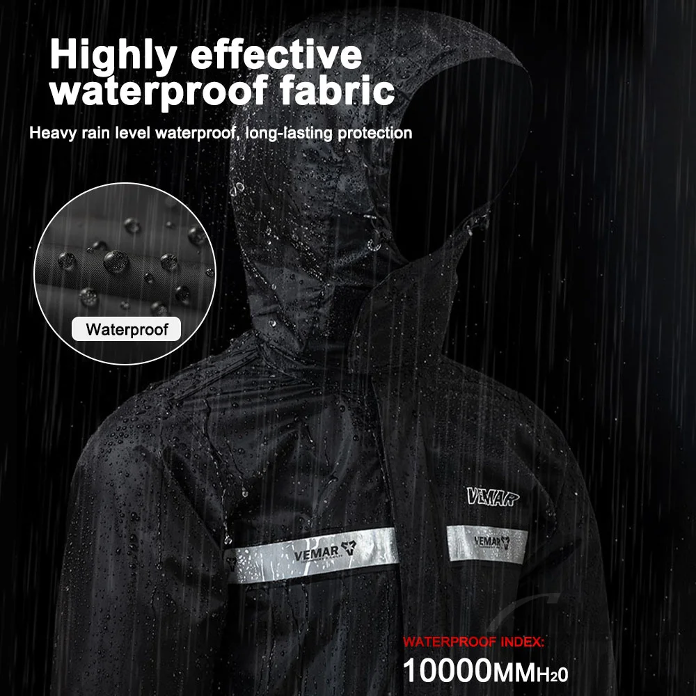 Motorcycle Raincoat Waterproof Motorcycle Rider Raincoat Suit Moto Raincoat Rain Coat Jacket Pants Biker Rain Set Men Women