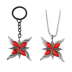 Genshin Impact Arlecchino Fatui The Knave Cosplay Pendant Necklace Keychain Anime Figure Sweater Chain Car Backpack Keyring
