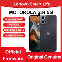 MOTOROLA Moto G34 5G 120Hz Octa-core 6nm Qualcomm Snapdragon 695 50 milioni di Pixel AI Image 5000mAh carica rapida lunga durata della batteria