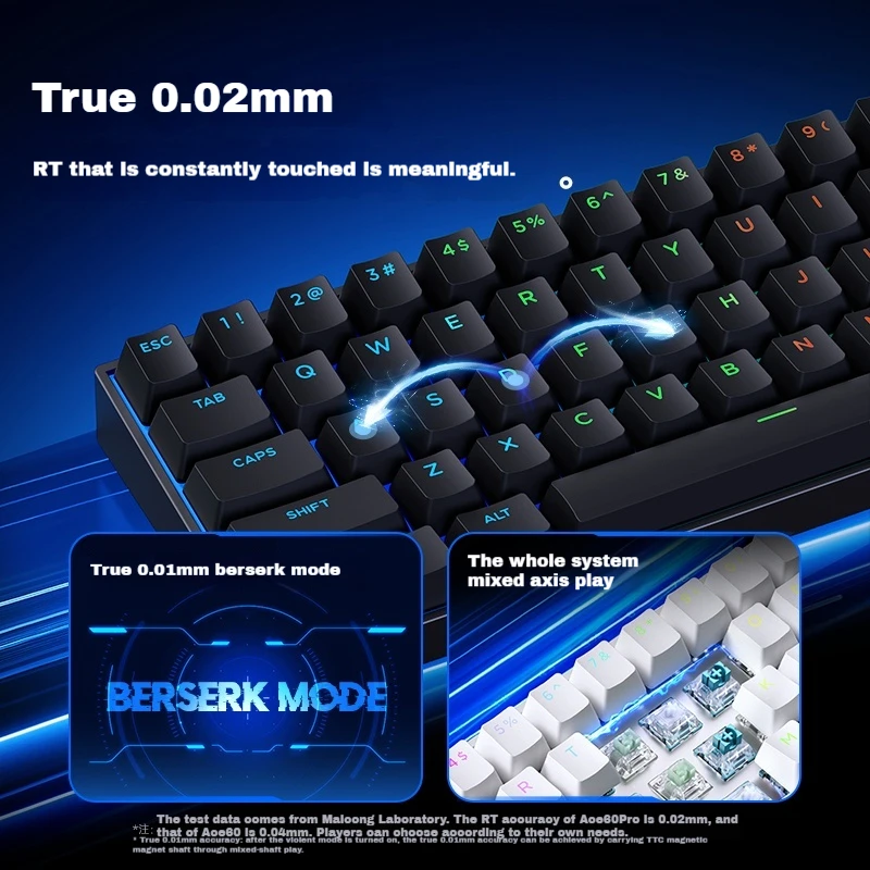 Mchose Ace68 Pro Mechanical Keyboard Rt0.01 8k  Wired Magnetic Switch 8k Polling Rate Esports Customized Gaming Keyboard Gifts