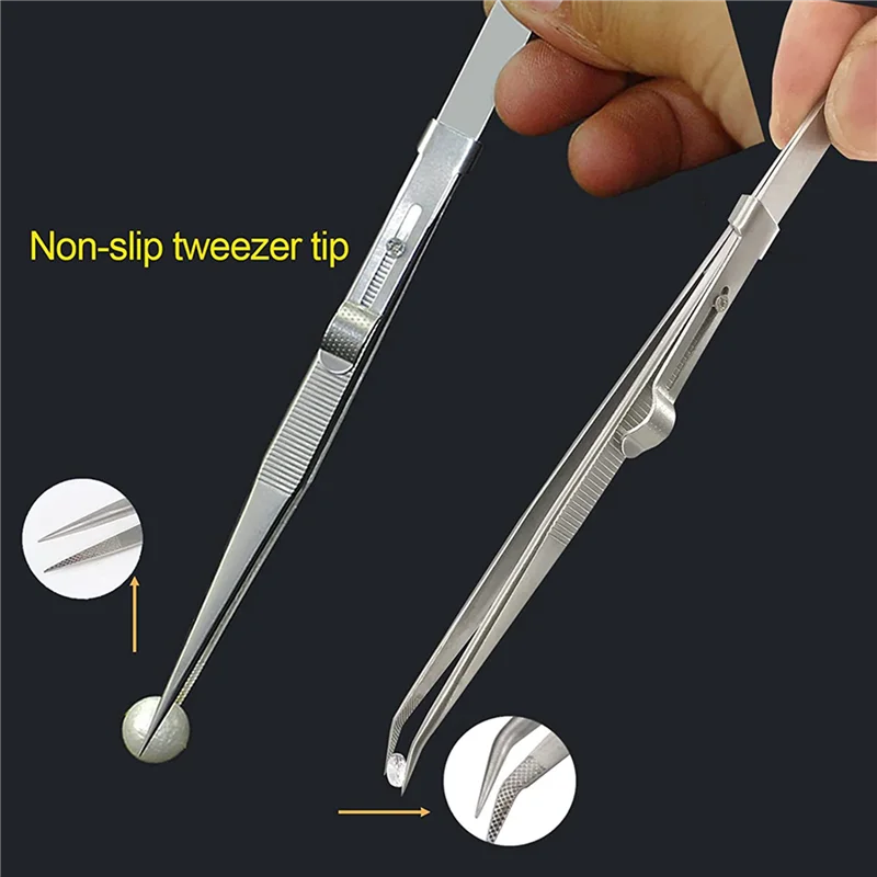 

Y51A-6 Pack Алмазный пинцет Держатель для ювелиров Инструмент для захвата Пинцет из нержавеющей стали Пинцет с алмазными когтями Пинцет с драгоценными камнями