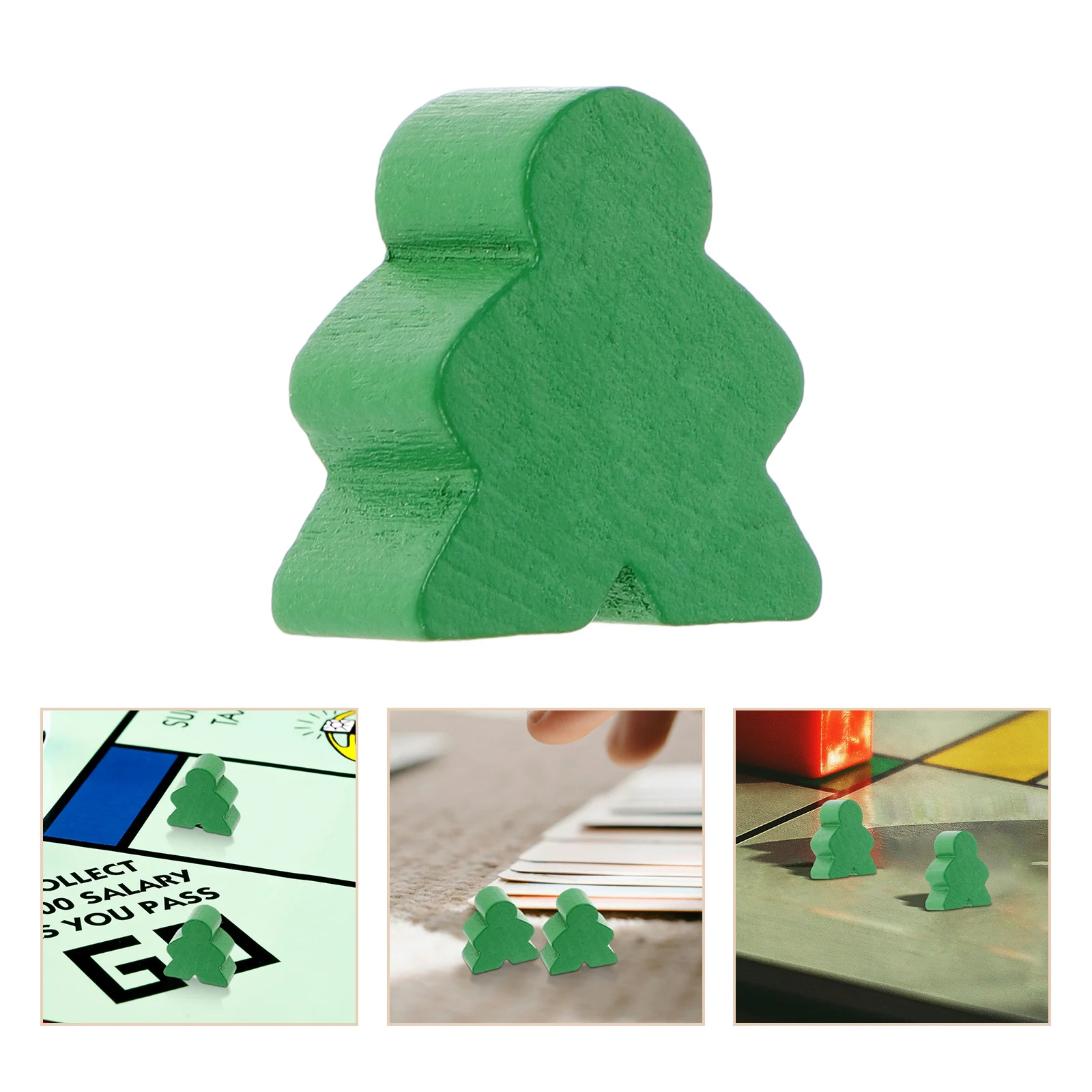 

50Pcs Wooden Chess Pieces Pawns Set Replacement Game Pieces Wood Flying Chess Accessories Board Game Supplies