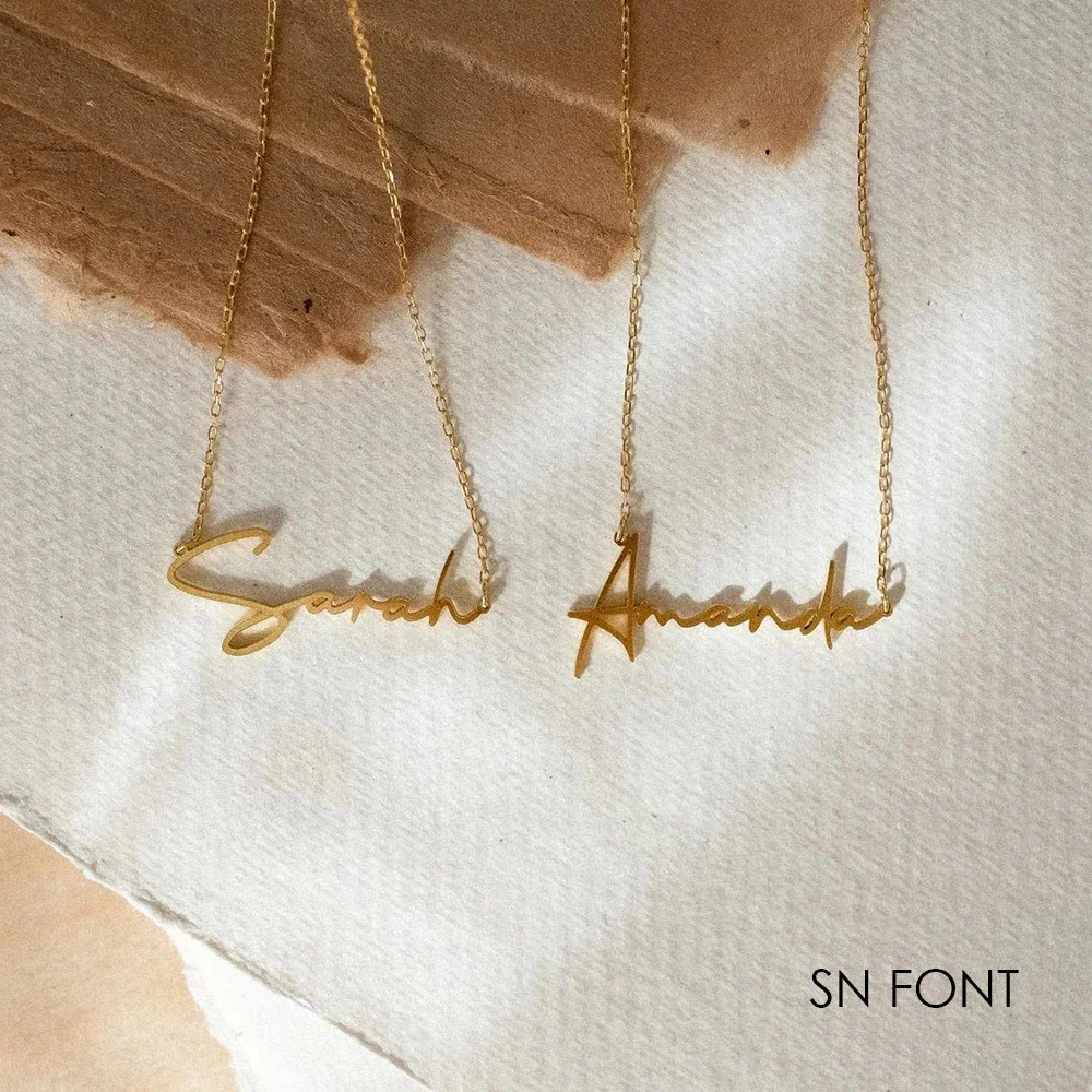 

Customized Stainless Steel Name Choker Necklace For Women Personalized Letter Pendant Collarbone Chain Fashion Jewelry Gifts