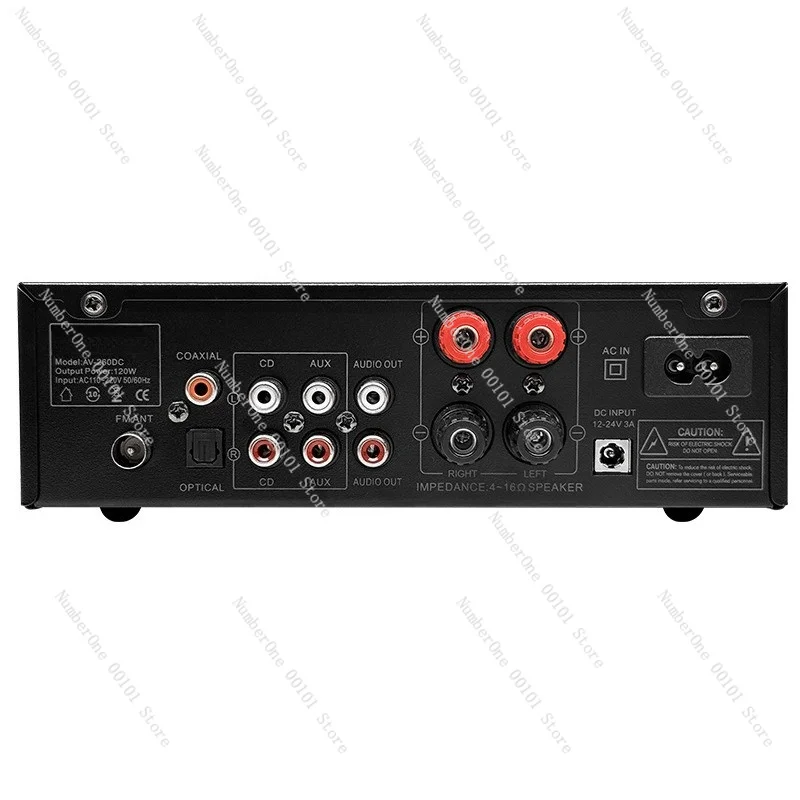 2.1 Channel AV260 Bluetooth Digital Amplifier TPA3116 High Power HIFI Amp DC Powered