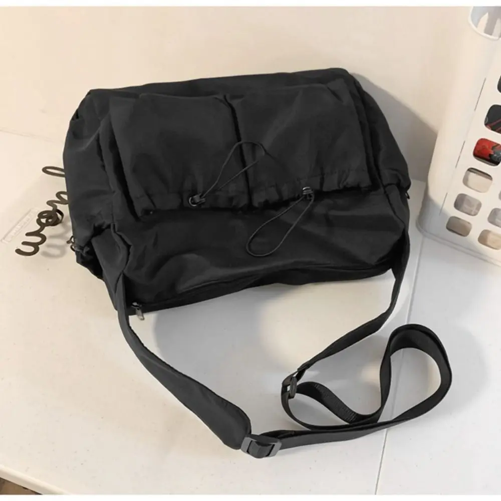 Nylon Work Style Crossbody Bag Fashion Solid Color Literary Youth Shoulder Bag Single Shoulder Bag Casual Student Messenger Bag