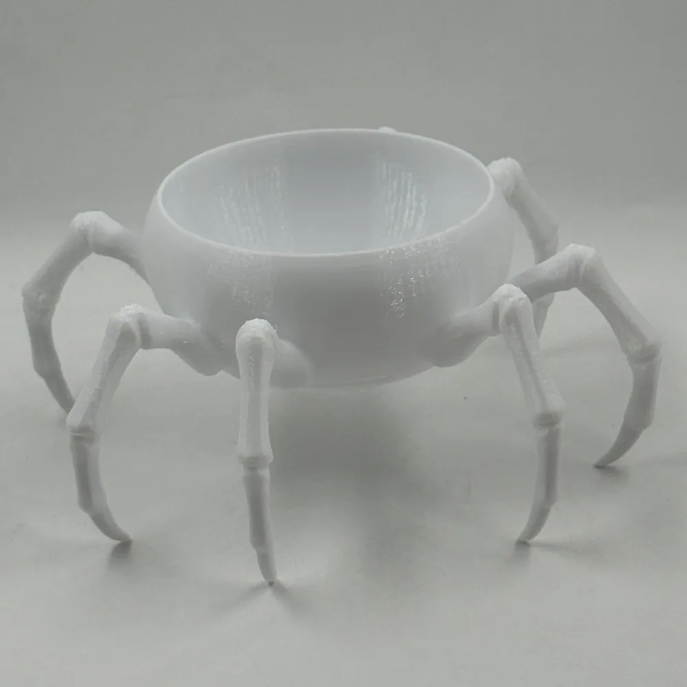 3D Printed Spider Shaped Planter Gothic Style Multi-functional Entrance Storage Box Novelty Plastic Succulent Planter