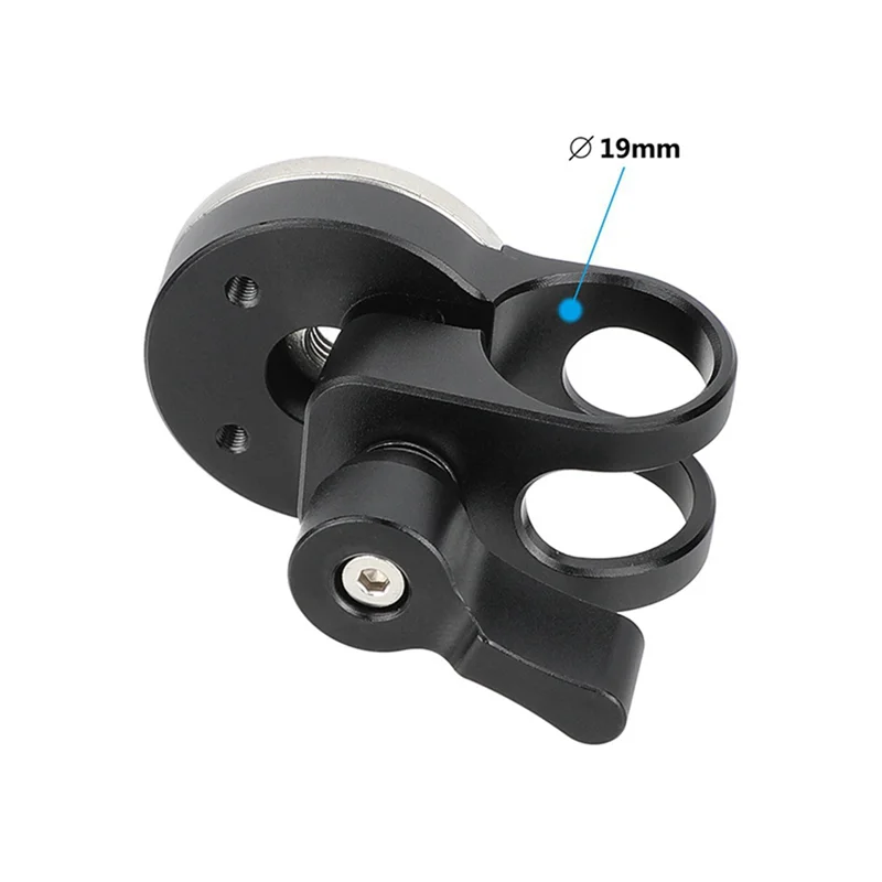 

A97I-Camera Rod Clamp With ARRI-Style Rosette M6 19Mm Studio System Rod Clamp For Enhanced Camera Stability And Precision B