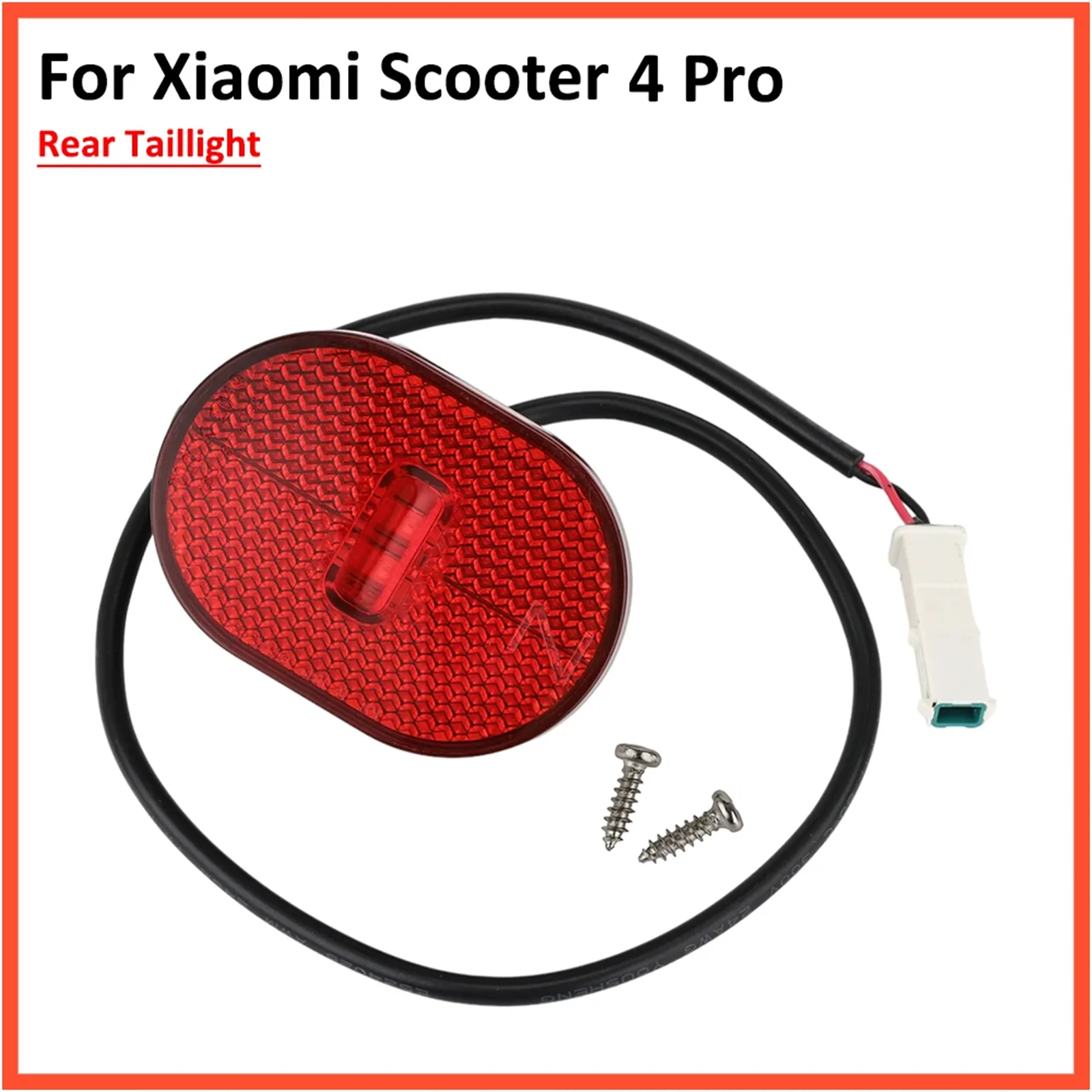 TailLight For Xiaomi Electric Scooter 4 Pro Safety Warning Brake LED Lamp Skateboard Stoplight Mi4 Fender Parts